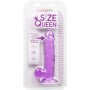 CALEXOTICS SIZE QUEEN DILDO LILA 15,3 CM – Flexibler TPR Dildo mit Saugnapf