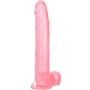 CALEXOTICS - Size Queen Dildo Pink 25,5 cm mit flexibler Achse und Saugnapf