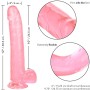 CALEXOTICS - Size Queen Dildo Pink 25,5 cm mit flexibler Achse und Saugnapf