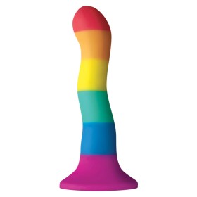 PRIDE - Dildo Wave mit LGBT Flagge 17 cm aus flexibler Silikon