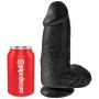 KING COCK - Realistischer Chubby Dildo 23 cm Schwarz