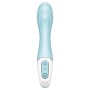SATISFYER Air Pump Vibrator 5+ - Aufblasbarer G-Punkt Vibrator mit App Steuerung, Blau