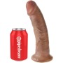 KING COCK Realistischer Penis 21,7 cm Caramel mit Saugbasis