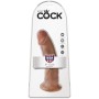 KING COCK Realistischer Penis 21,7 cm Caramel mit Saugbasis