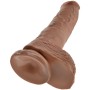 KING COCK - Realistischer Penis mit Hoden 19,8 cm Karamell
