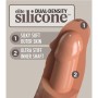 KING COCK Elite realistisch doppeldichte Silikon-Dildo 17,8 cm Karamell