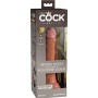 KING COCK Elite realistisch doppeldichte Silikon-Dildo 17,8 cm Karamell