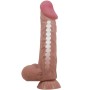 PRETTY LOVE Sliding Skin Serie Realistischer Dildo mit Saugnapf Braun 24 cm