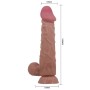 PRETTY LOVE Sliding Skin Serie Realistischer Dildo mit Saugnapf Braun 24 cm