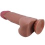 PRETTY LOVE Sliding Skin Series Realistischer Dildo mit Saugnapf, braune Haut, 21,8 cm