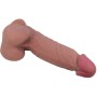 PRETTY LOVE Sliding Skin Series Realistischer Dildo mit Saugnapf, braune Haut, 21,8 cm