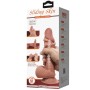 PRETTY LOVE Sliding Skin Series Realistischer Dildo mit Saugnapf, braune Haut, 21,8 cm