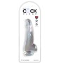 KING COCK - Klarer Dildo mit Hoden 15,2 cm Transparent