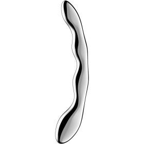 SATISFYER - COSMIC CREST 2 Edelstahl Dildo mit doppelter Spitze