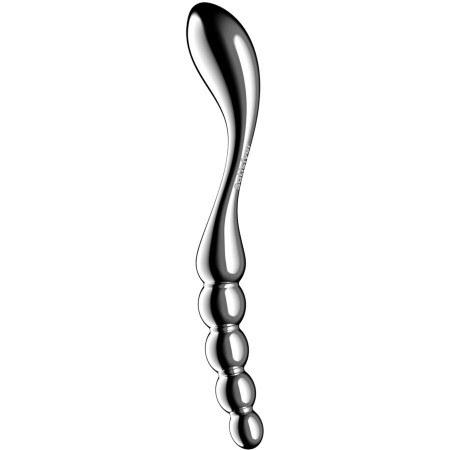 SATISFYER - STAR FORCE 1 Edelstahl Dildo doppelseitig