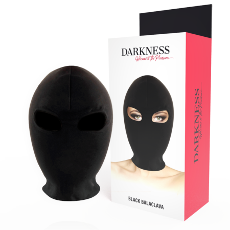 DARKNESS - SUBMISSION Maske Schwarz, Komfortable BDSM Kapuze aus hochwertigem Spandex