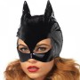 LEG AVENUE - Catwoman Maske aus schwarzem Vinyl