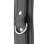 DARKNESS - Verstellbare schwarze Handschellen mit doppeltem Schnappverschluss