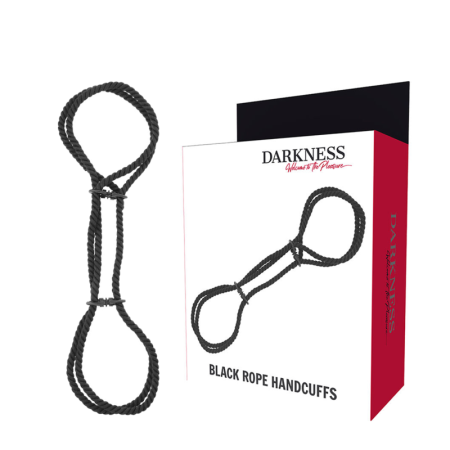 DARKNESS Bondage Hand- und Fußfesseln aus 100% Baumwollseil
