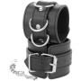 DARKNESS Bondage Handschellen Schwarz - Verstellbare PVC-Fesseln