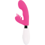 GLOSSY - Rabbit Elvis Rosa Silikon-Massagegerät mit 10 Vibrationsmodi