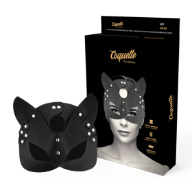 COQUETTE CHIC DESIRE - Vegane Leder-Maske mit Katzenohren