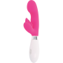 GLOSSY - Rabbit Elvis Rosa Silikon-Massagegerät mit 10 Vibrationsmodi