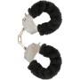 TOYJOY - Schwarze Furry Fun Handschellen aus Plüsch mit Kette