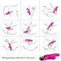 ARMONY - ETERNITY Vibrator aus Silikon in Fuchsia, 2x9 Vibrationsmodi, USB wiederaufladbar