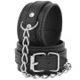 DARKNESS Bondage Leder-Espen in Schwarz mit Textur – Verstellbare Handfesseln