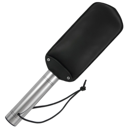 METAL HARD - Original Leder- und Metall-Paddel mit Edelstahlkern