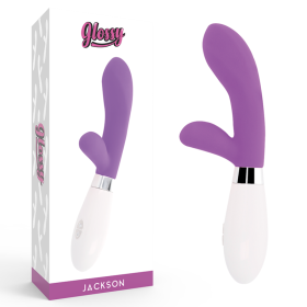 GLOSSY - JACKSON RABBIT LILA Silikon-Massagegerät mit 10 Vibrationsmodi