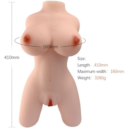 ARMONY Realistischer weiblicher Torso Modell 4 – Hochwertige TPE-Materialien