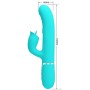 PRETTY LOVE Rabbit Vibrator mit Licking Funktion in Aqua-Grün
