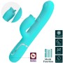 PRETTY LOVE Rabbit Vibrator mit Licking Funktion in Aqua-Grün