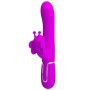 PRETTY LOVE - Multifunktionaler 4-in-1 Rabbit Vibrator Schmetterling Fuchsia