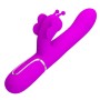 PRETTY LOVE - Multifunktionaler 4-in-1 Rabbit Vibrator Schmetterling Fuchsia