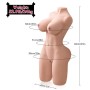 XISE Erica Realistischer Vibrations-Torso mit Thrusting Funktion, 84 cm