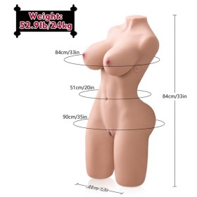 XISE Erica Realistischer Vibrations-Torso mit Thrusting Funktion, 84 cm