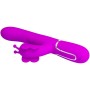 PRETTY LOVE - Multifunktionaler 4-in-1 Rabbit Vibrator Schmetterling Fuchsia