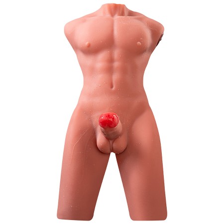 XISE Jason realistischer halber Männer-Torso mit Stoss- und Vibrationsfunktion, 55 cm