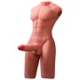 XISE Jason realistischer halber Männer-Torso mit Stoss- und Vibrationsfunktion, 55 cm
