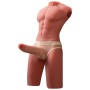 XISE Jason realistischer halber Männer-Torso mit Stoss- und Vibrationsfunktion, 55 cm