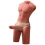 XISE Jason realistischer halber Männer-Torso mit Stoss- und Vibrationsfunktion, 55 cm