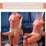 XISE Jason realistischer halber Männer-Torso mit Stoss- und Vibrationsfunktion, 55 cm