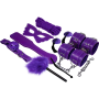 EXPERIENCE BDSM Fetisch Kit Serie Lila – Komplettes Bondage Set aus synthetischem Leder