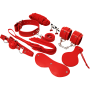 EXPERIENCE BDSM Fetisch Kit Rote Serie – 8-teiliges Bondage Set