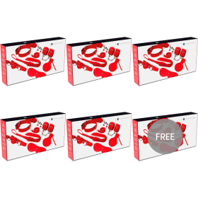 EXPERIENCE - BDSM Fetisch Kit Rot Serie 5+1 Gratis