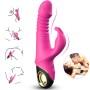 ARMONY ZING Rabbit Vibrator Dildo in Fuchsia – 9 Vibrationsmodi & 5 Stoßmodi, USB Wiederaufladbar