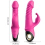 ARMONY ZING Rabbit Vibrator Dildo in Fuchsia – 9 Vibrationsmodi & 5 Stoßmodi, USB Wiederaufladbar